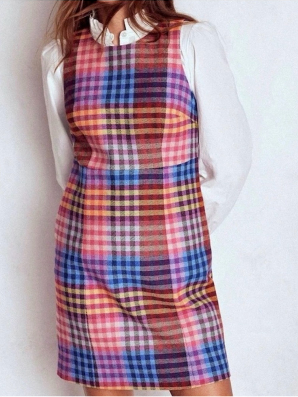 NWT Boden Annie Plaid Shift Dress